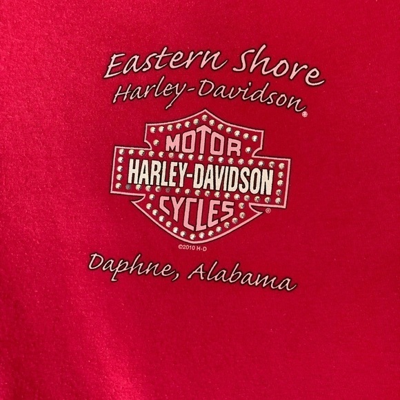 Woman's Harley-Davidson Pink Tee  shirt Size Large Daphne Alabama - Picture 5 of 10